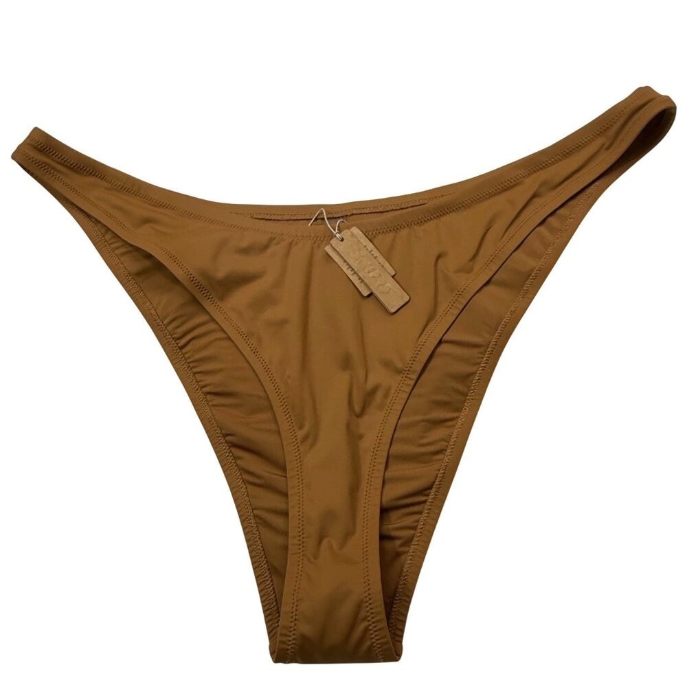 SKIMS Swim Cheeky Tanga Bottoms Almond 4X